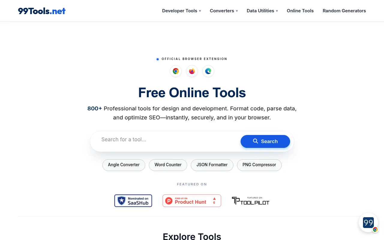 99Tools screenshot