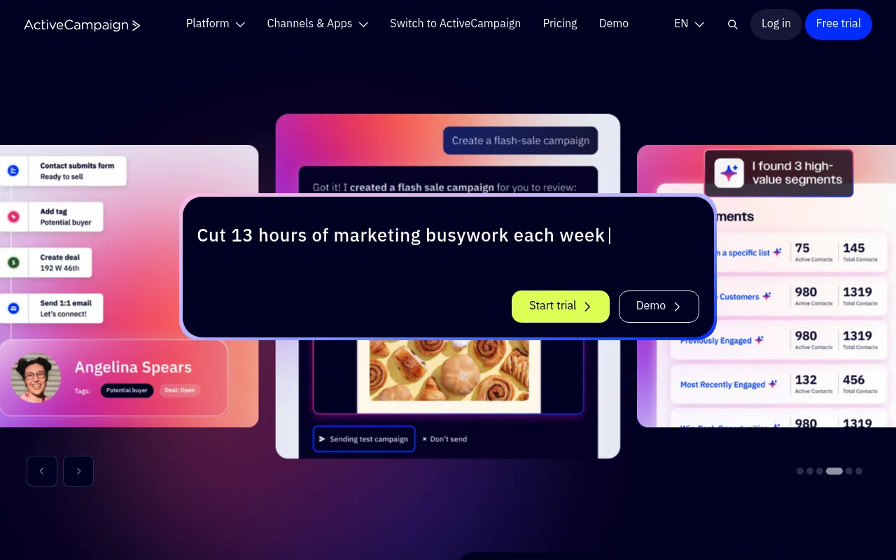 ActiveCampaign screenshot