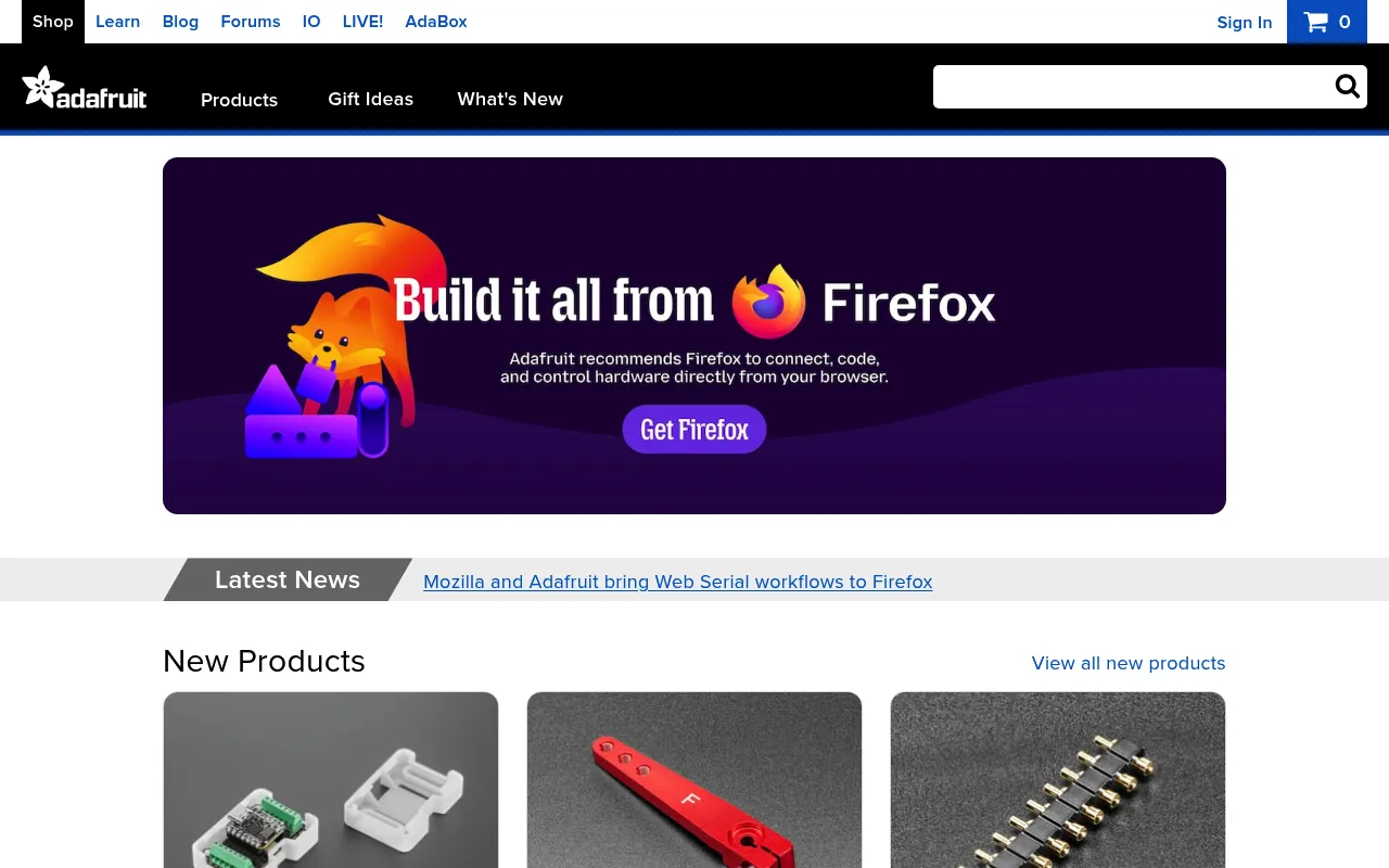 Adafruit Industries screenshot