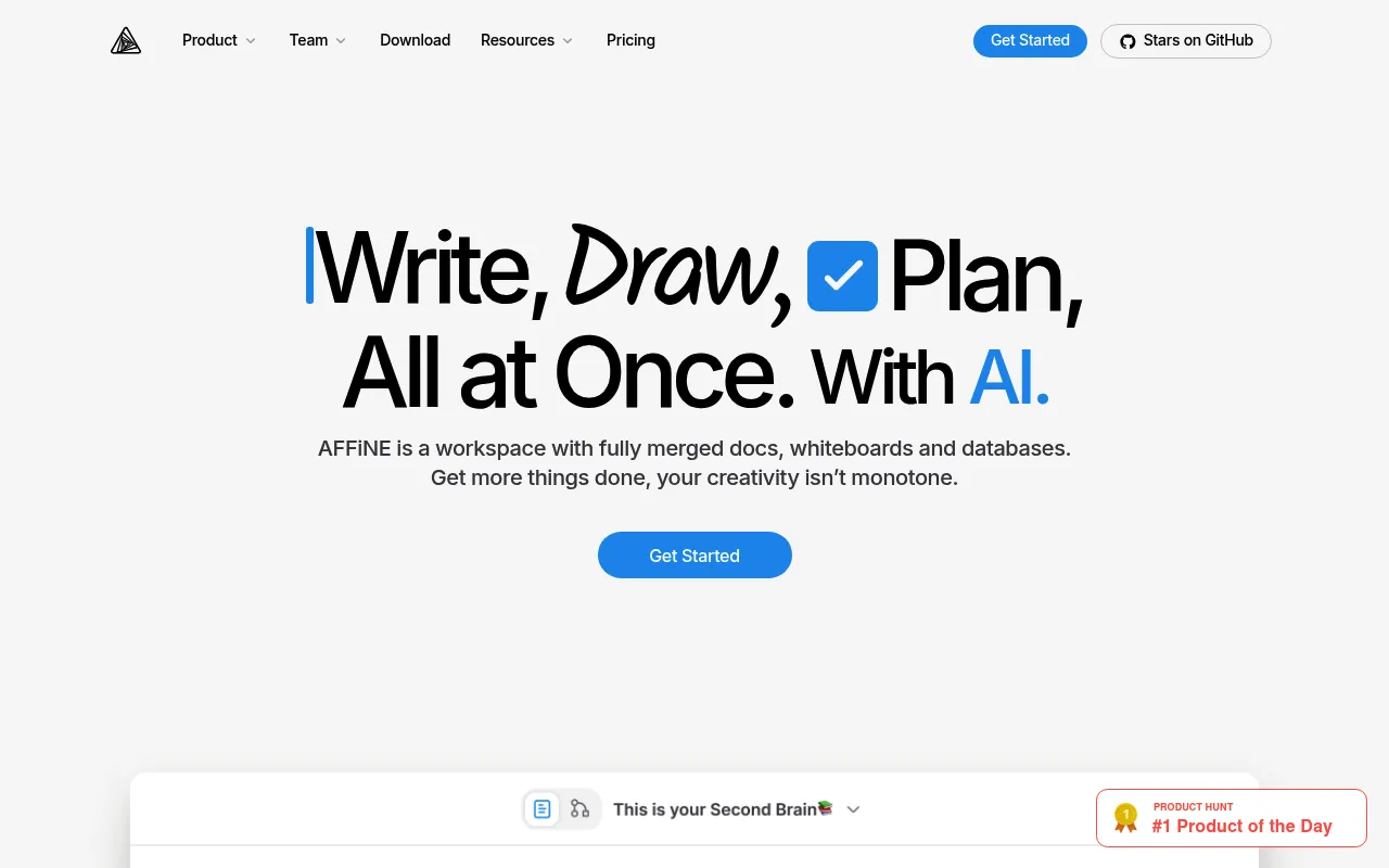 AFFiNE screenshot