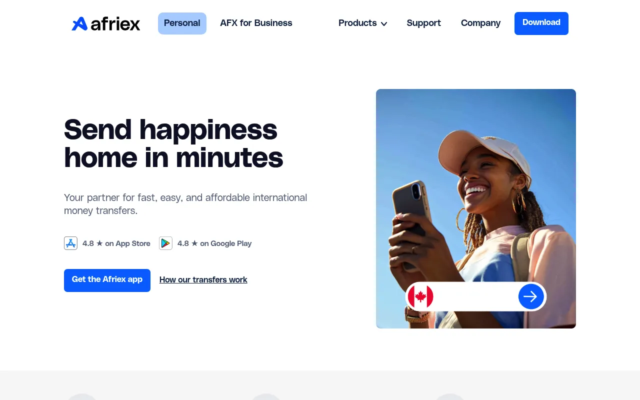 Afriex screenshot