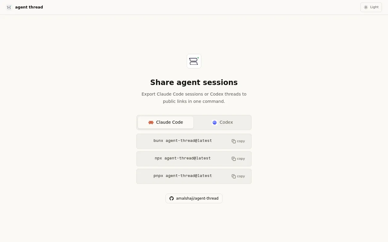 agent thread screenshot