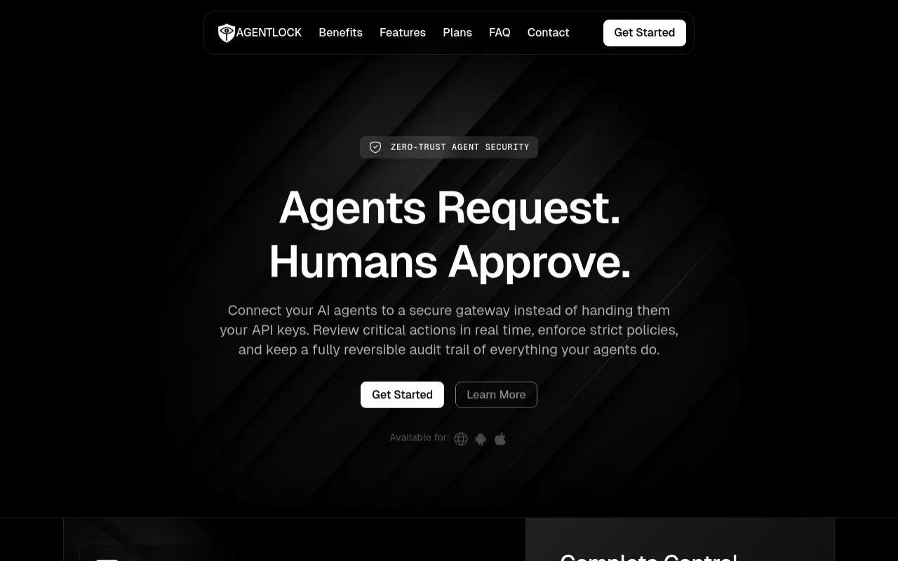 AgentLock screenshot