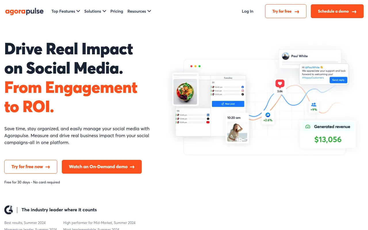 Agorapulse screenshot