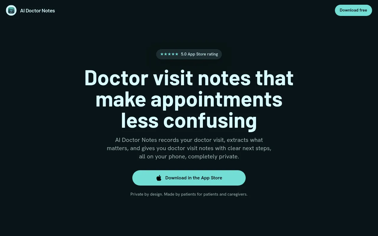 AI Doctor Notes screenshot