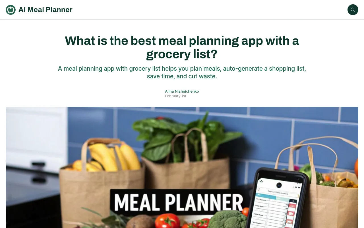 AI Meal Planner screenshot