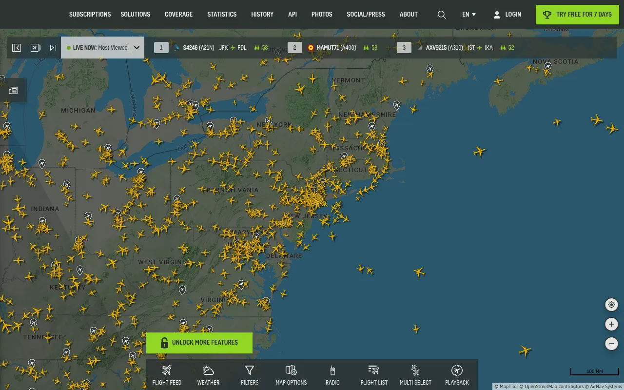 AirNav Radar screenshot