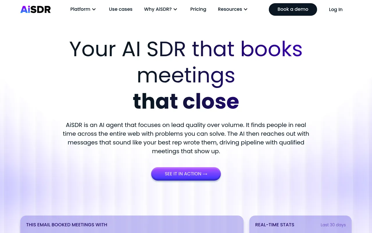 AiSDR screenshot