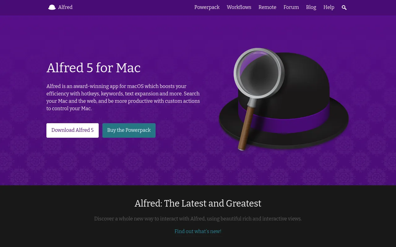 Alfred screenshot