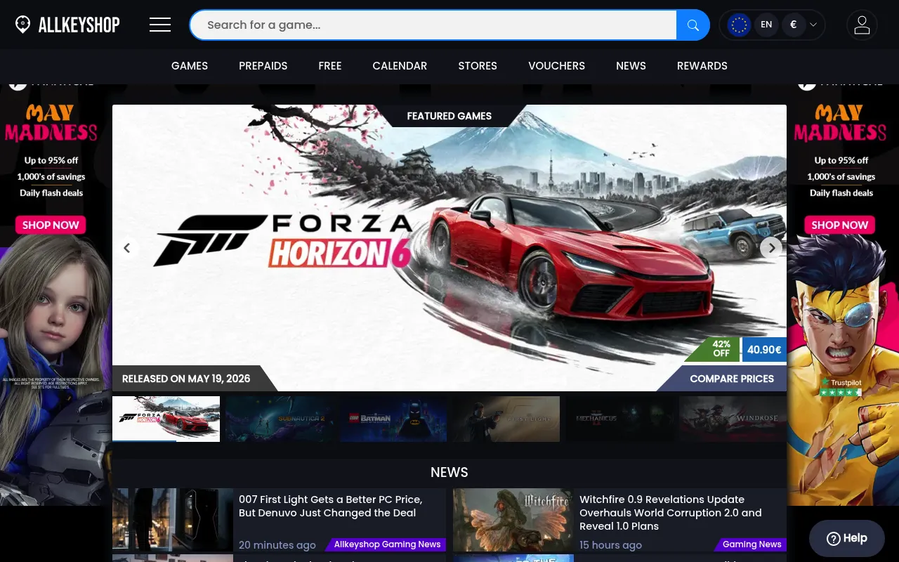 Allkeyshop screenshot