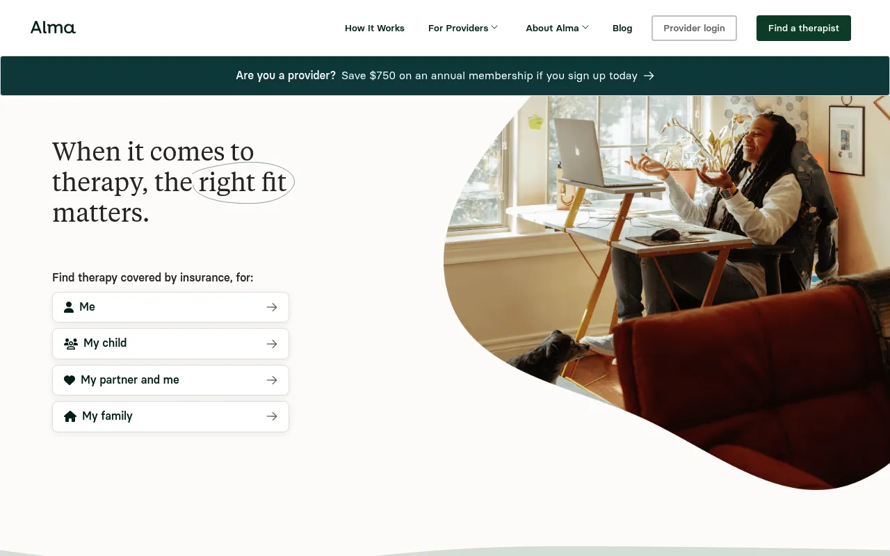 Alma screenshot
