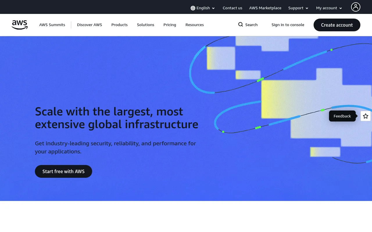 Amazon Web Services (AWS) screenshot