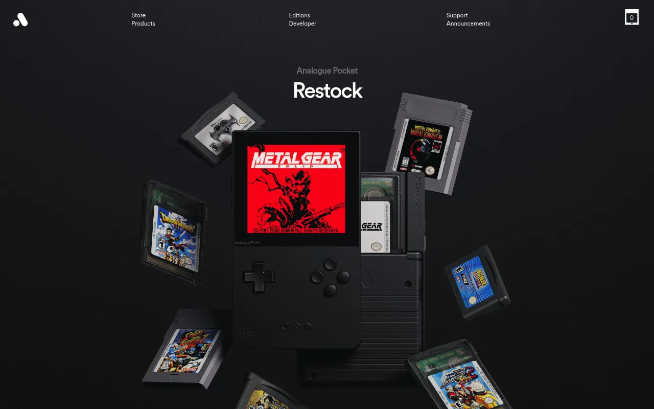 Analogue screenshot