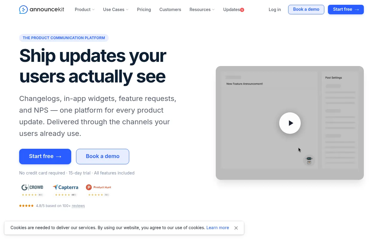 AnnounceKit screenshot