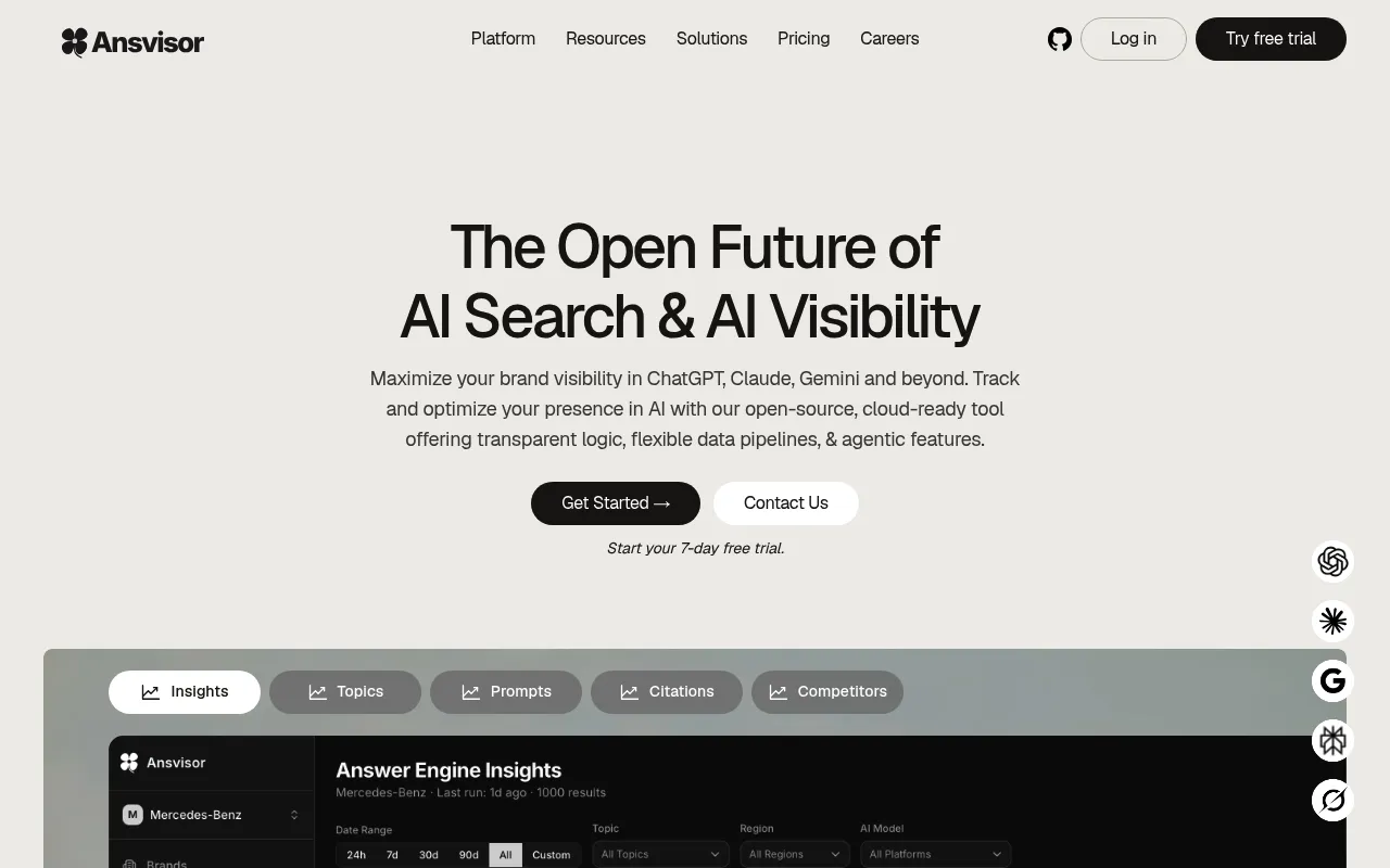 Ansvisor screenshot
