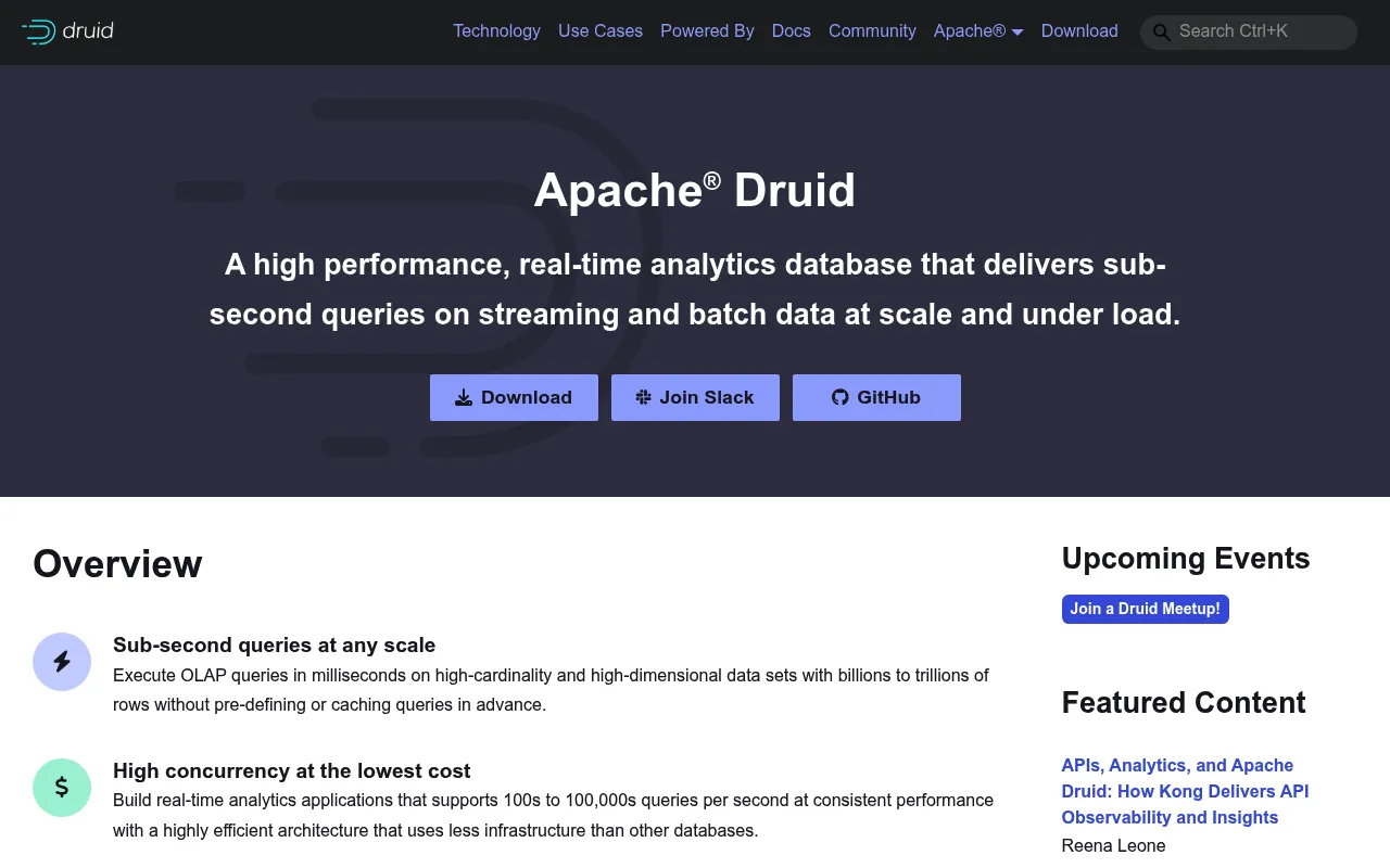 Apache Druid screenshot
