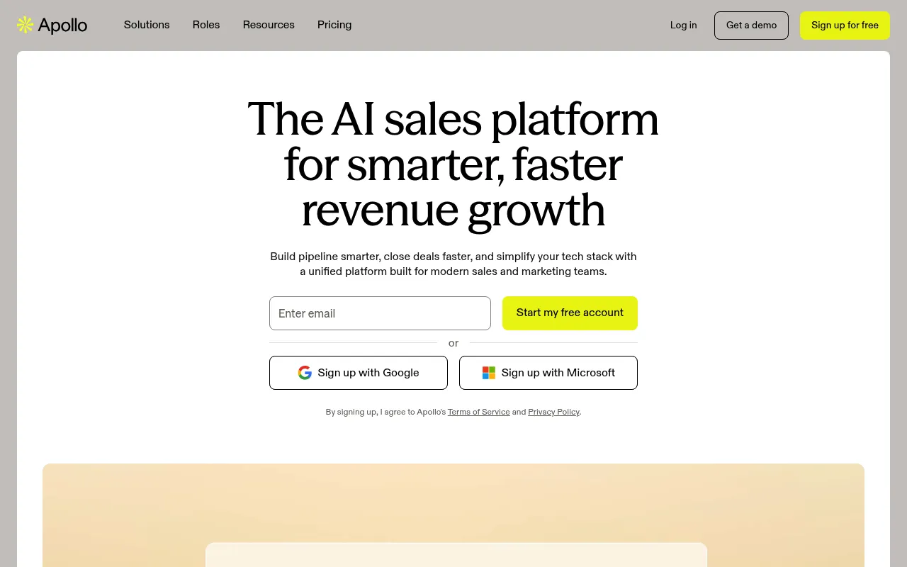 Apollo.io screenshot