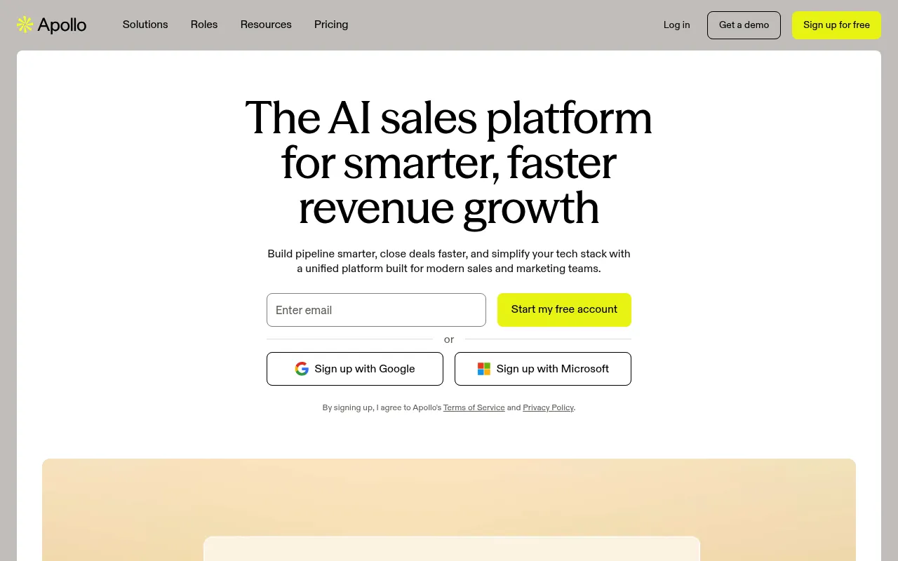 Apollo.io screenshot