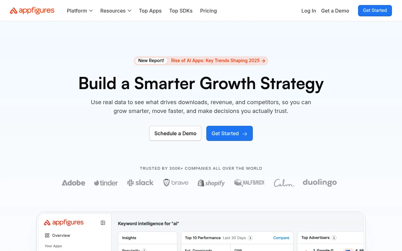 Appfigures screenshot