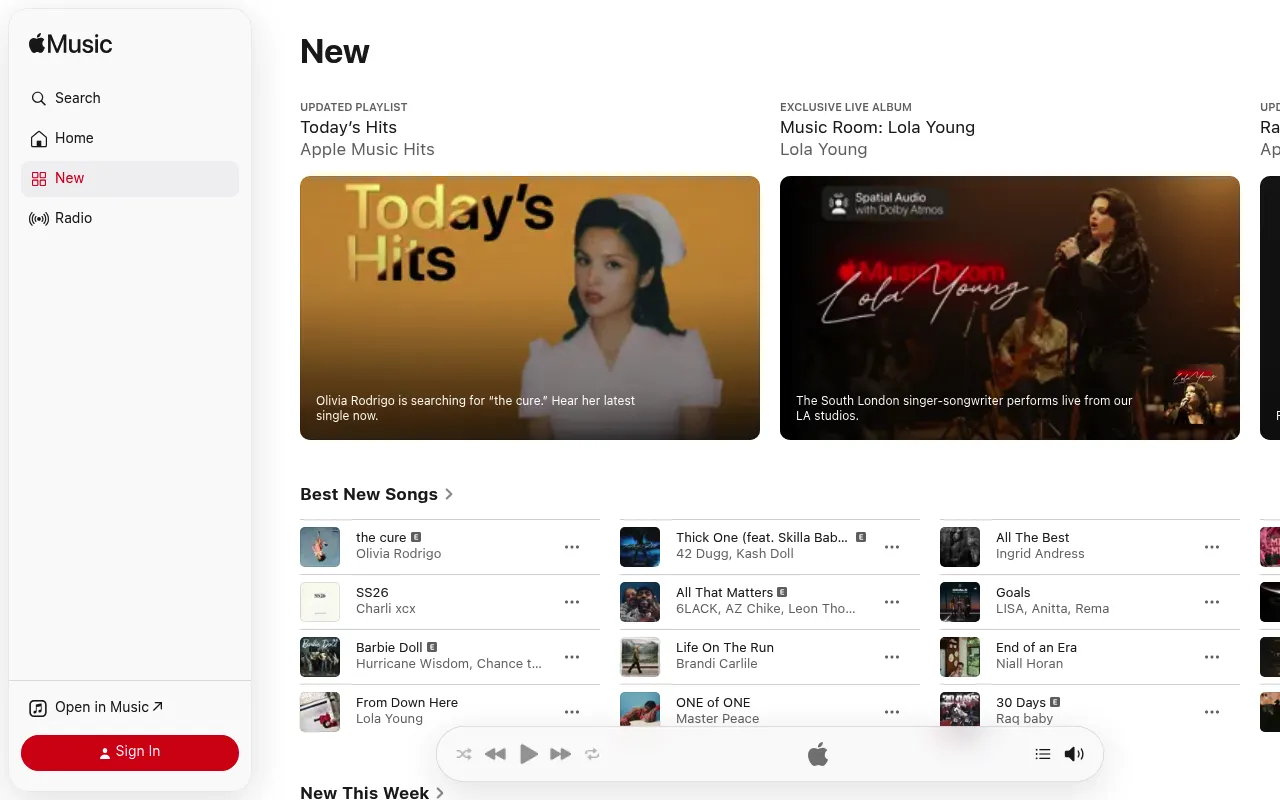 Apple Music screenshot