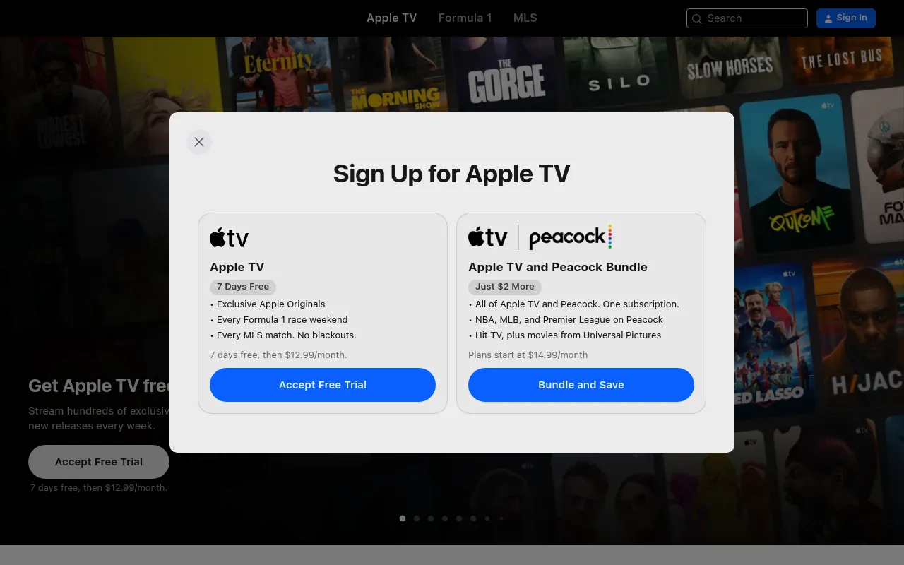 Apple TV screenshot