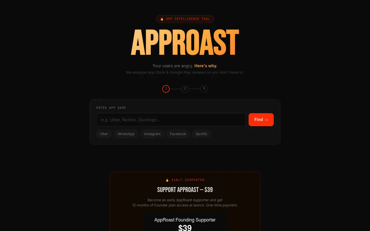 AppRoast screenshot