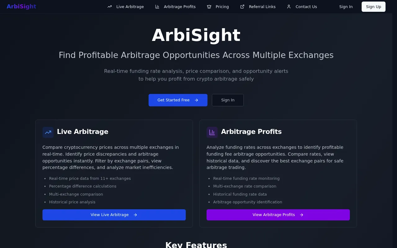 ArbiSight screenshot