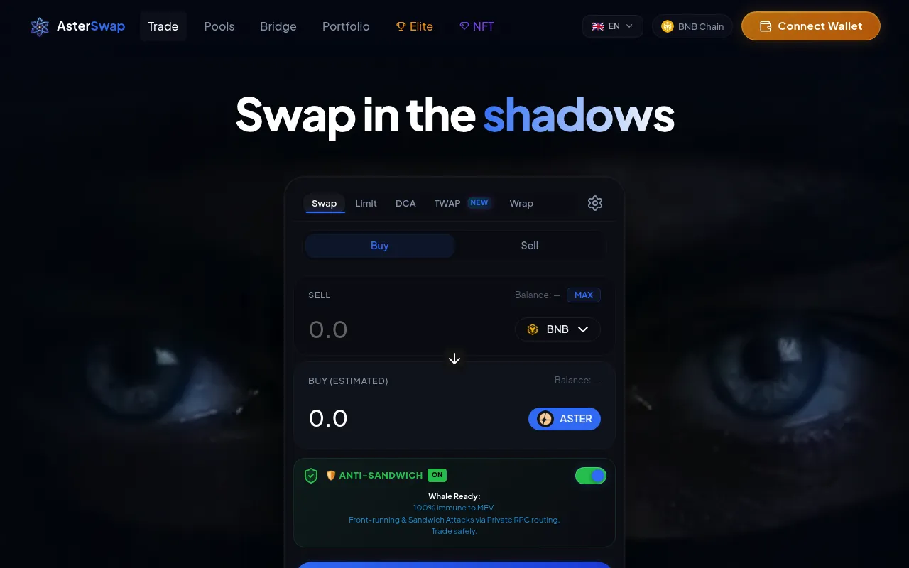 Aster Swap screenshot