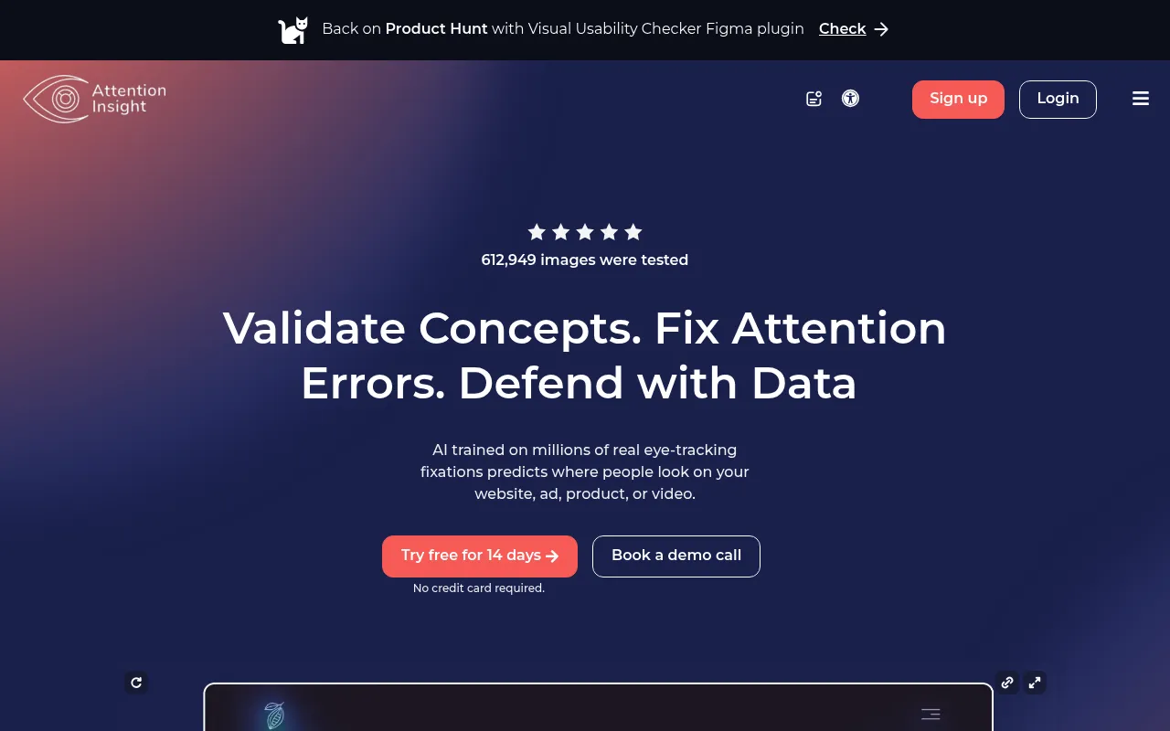 Attention Insight screenshot