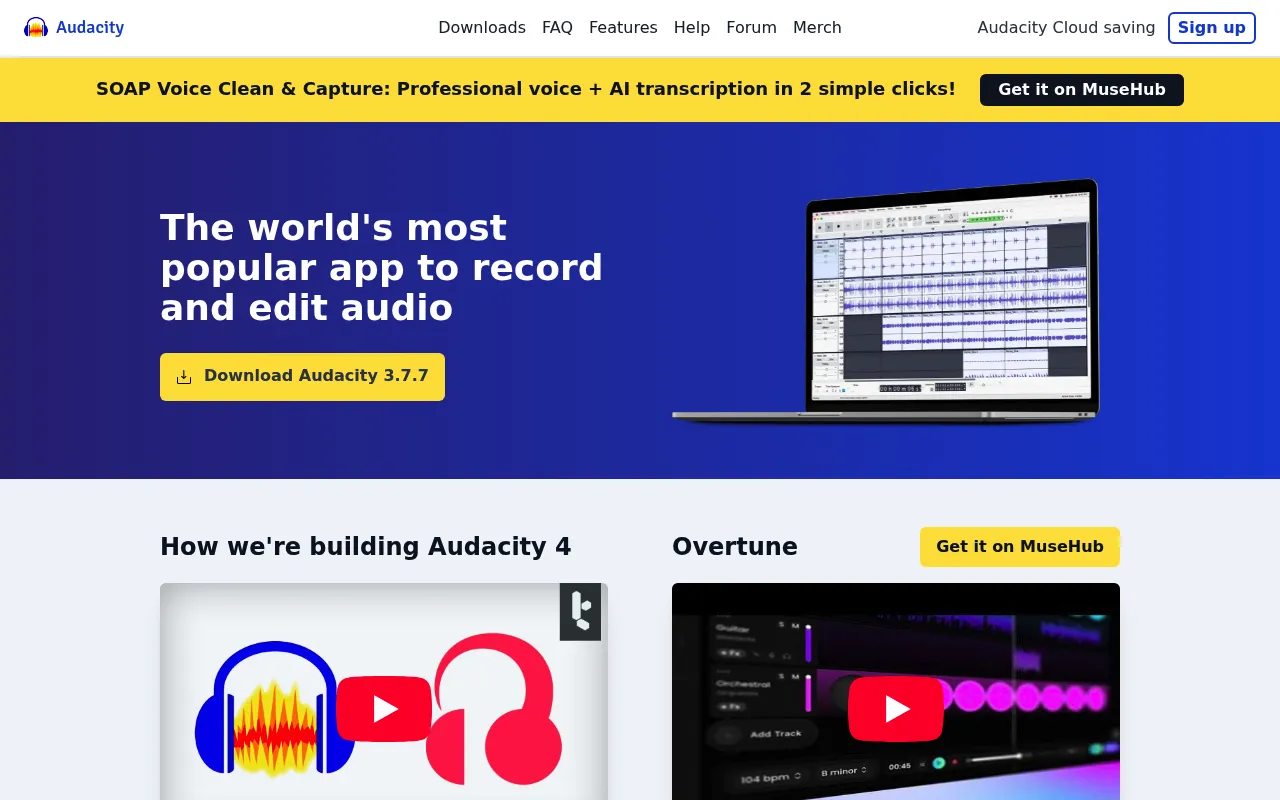 Audacity screenshot
