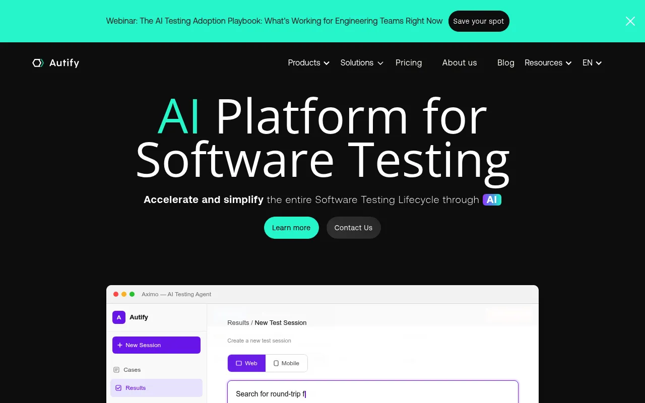 Autify screenshot