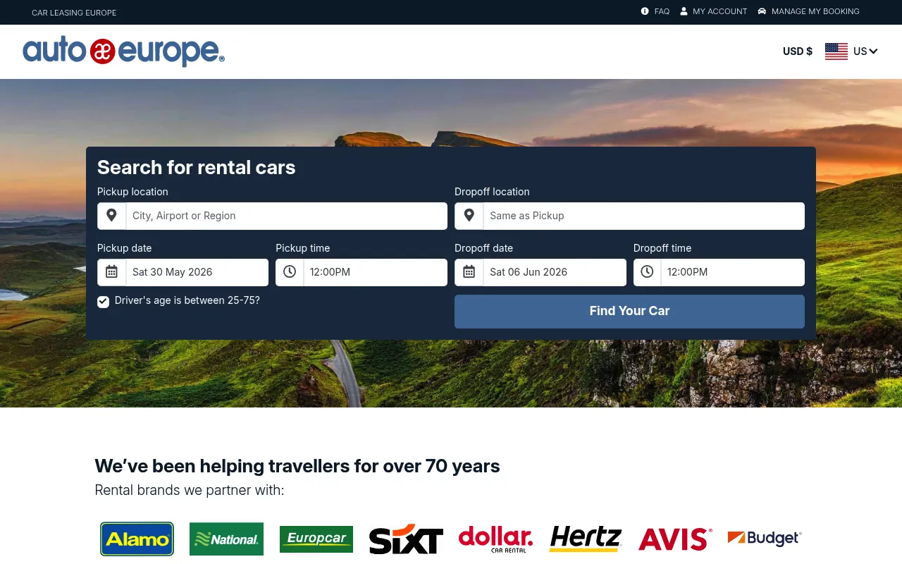 Auto Europe screenshot