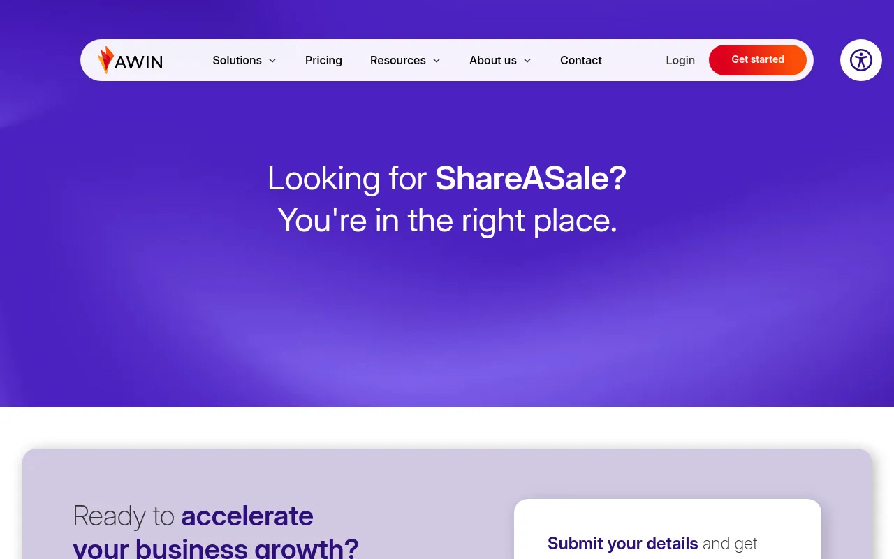 Awin (formerly ShareASale) screenshot