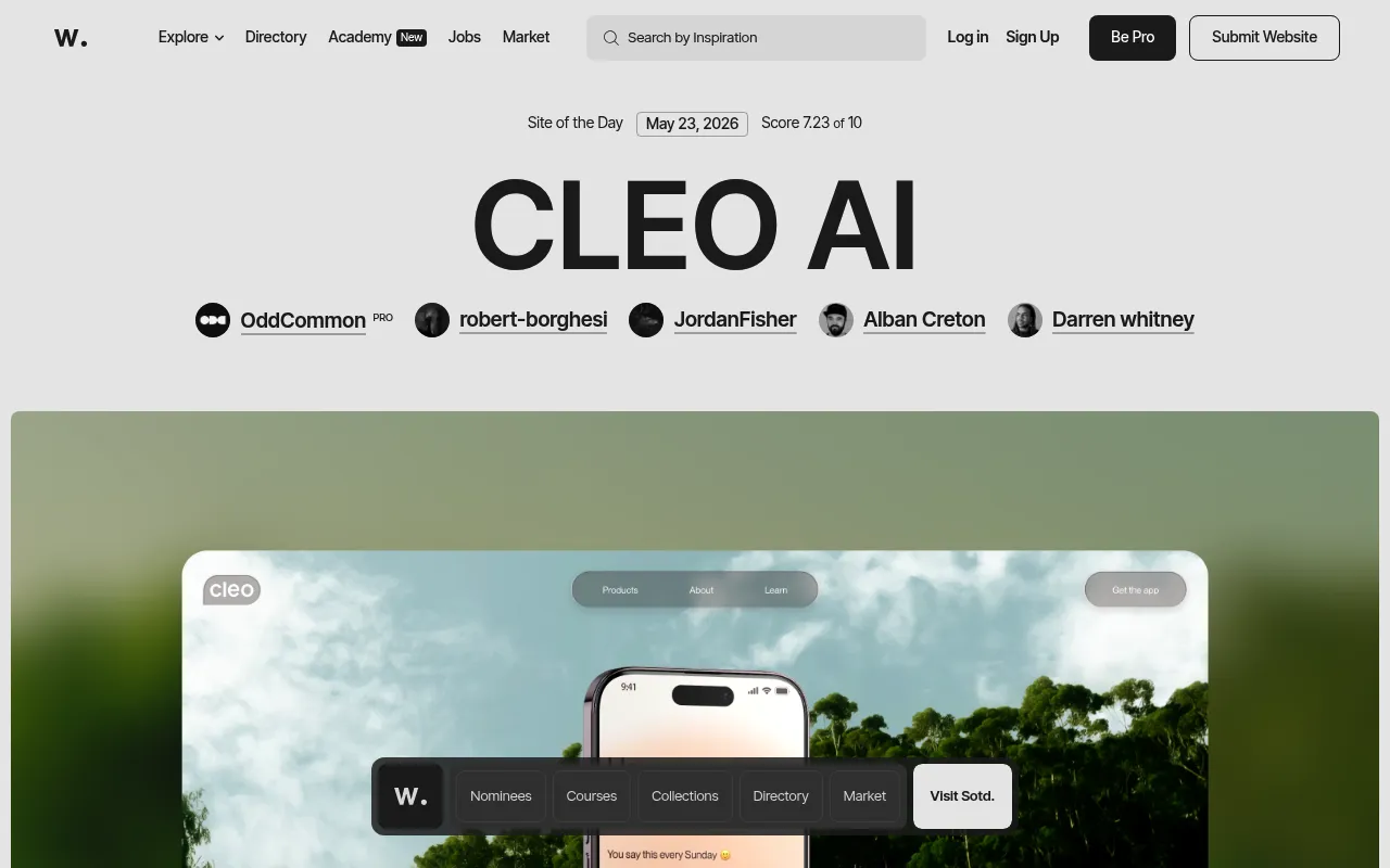 Awwwards screenshot