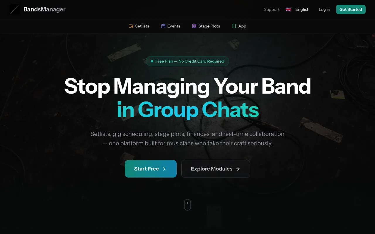 BandsManager screenshot