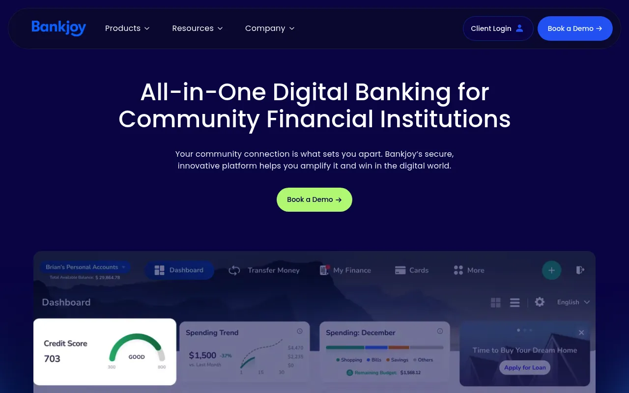 Bankjoy screenshot