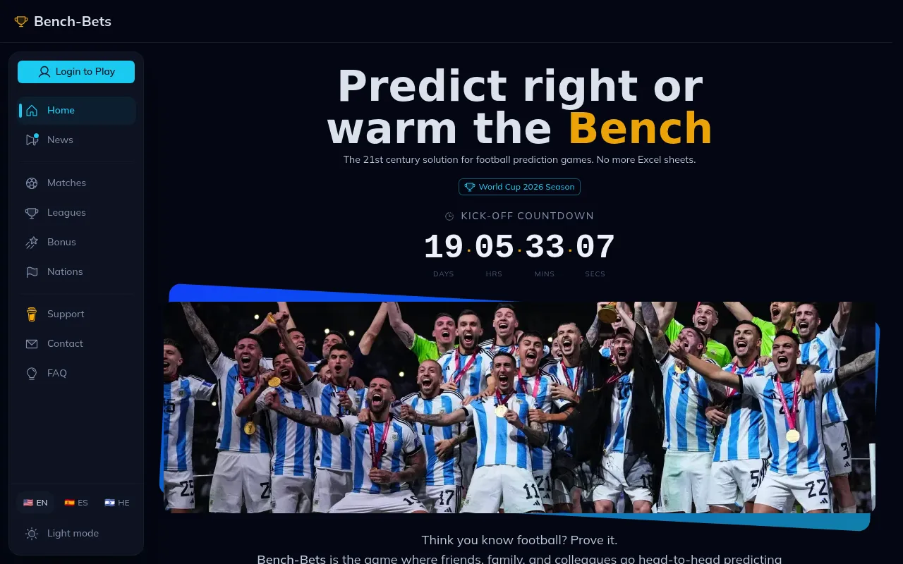 Bench-Bets screenshot