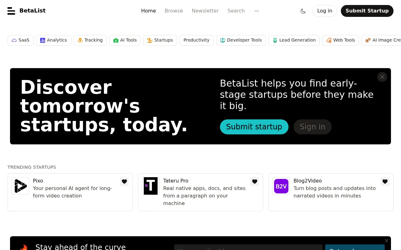 BetaList screenshot