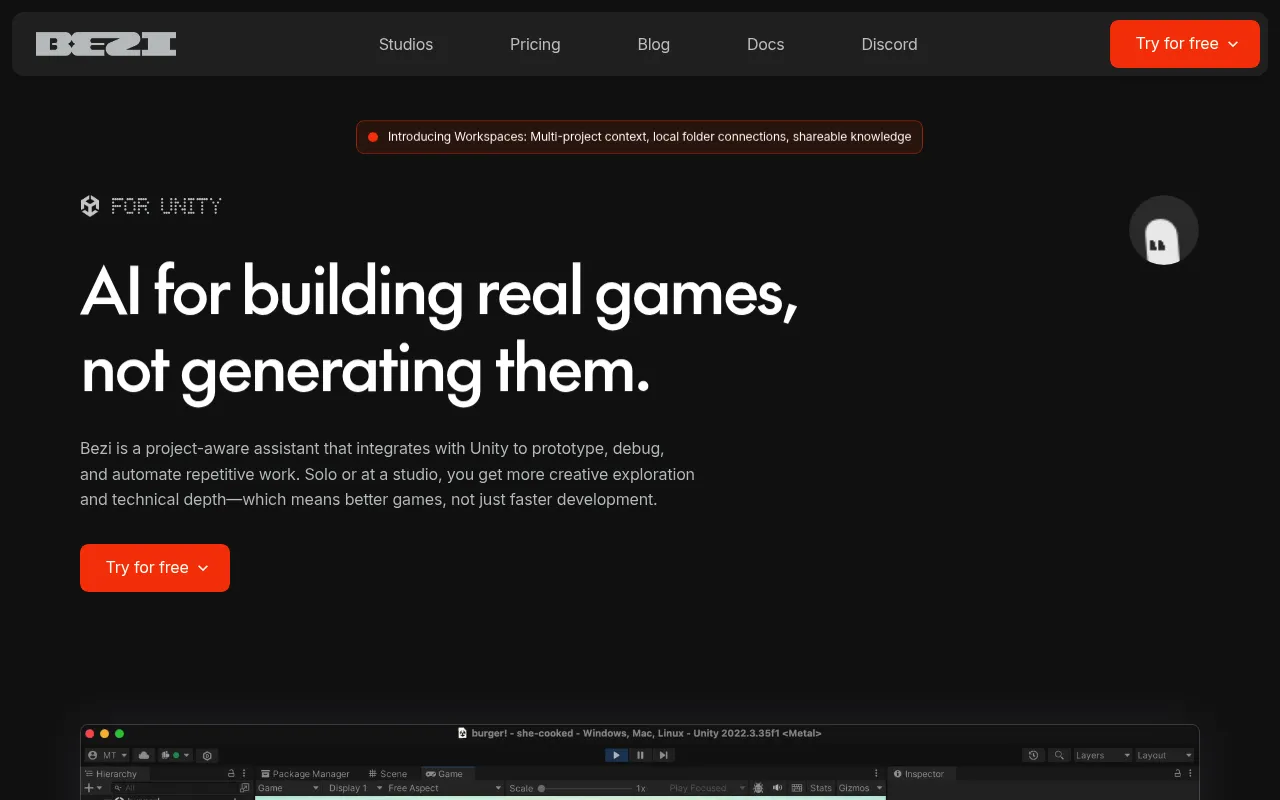 Bezi screenshot