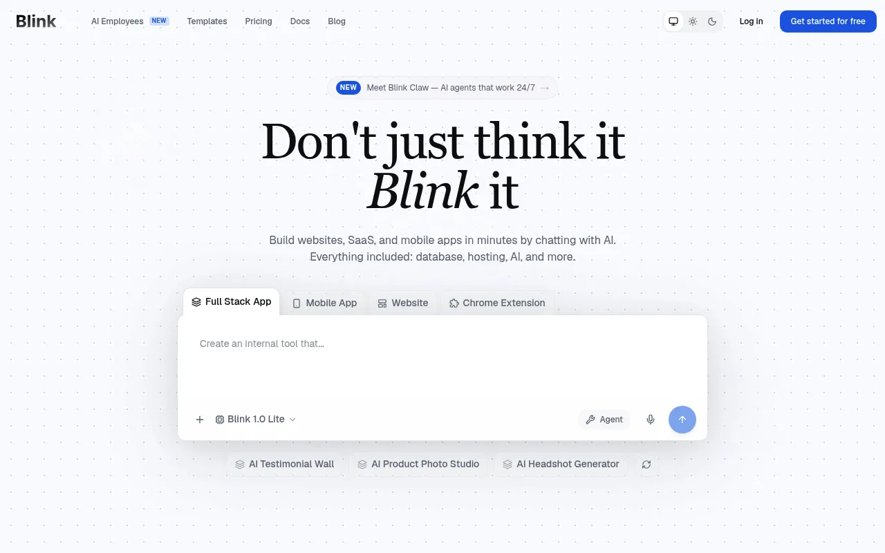 Blink screenshot