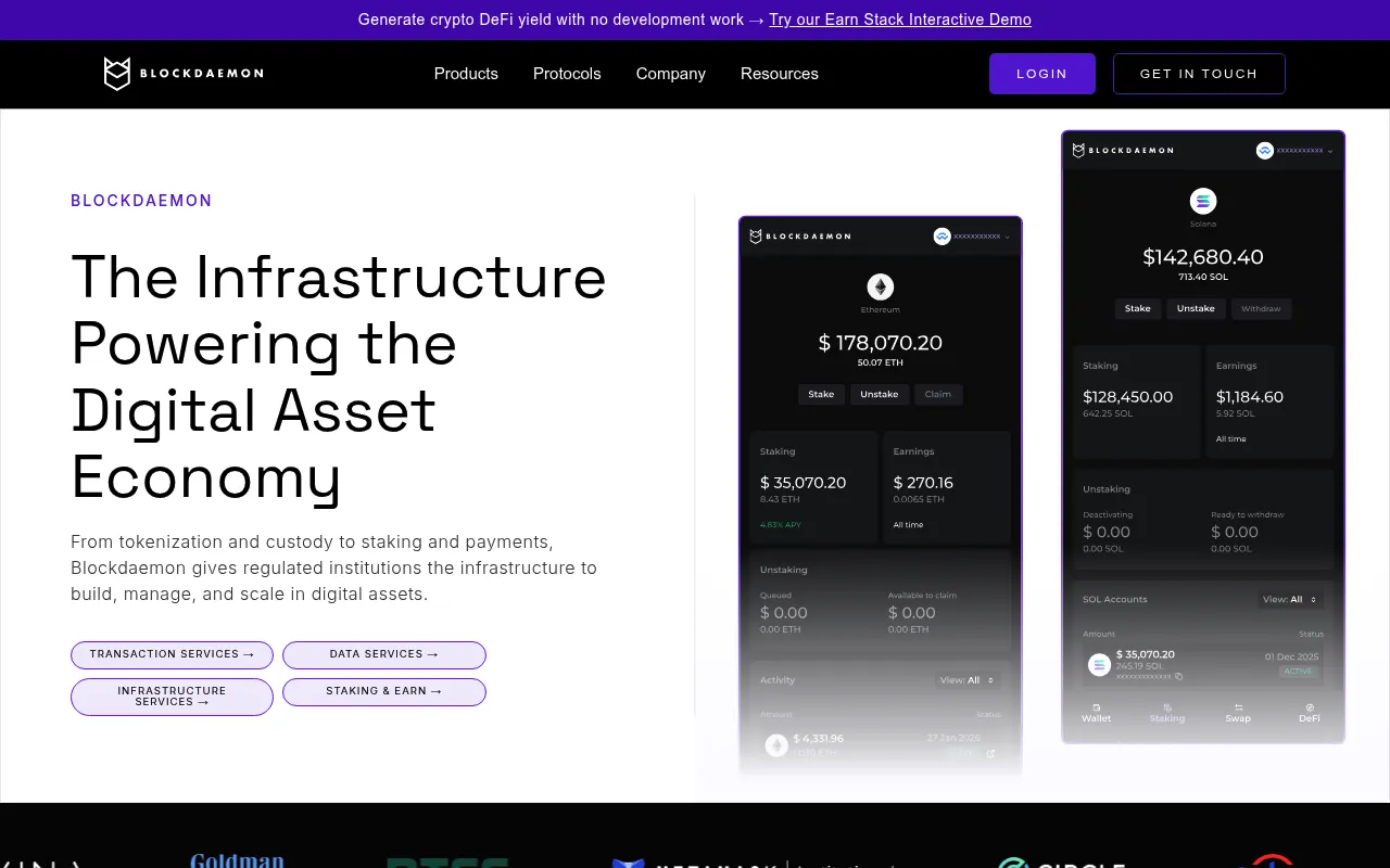 Blockdaemon screenshot