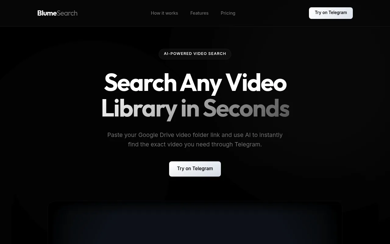 Blume Search screenshot