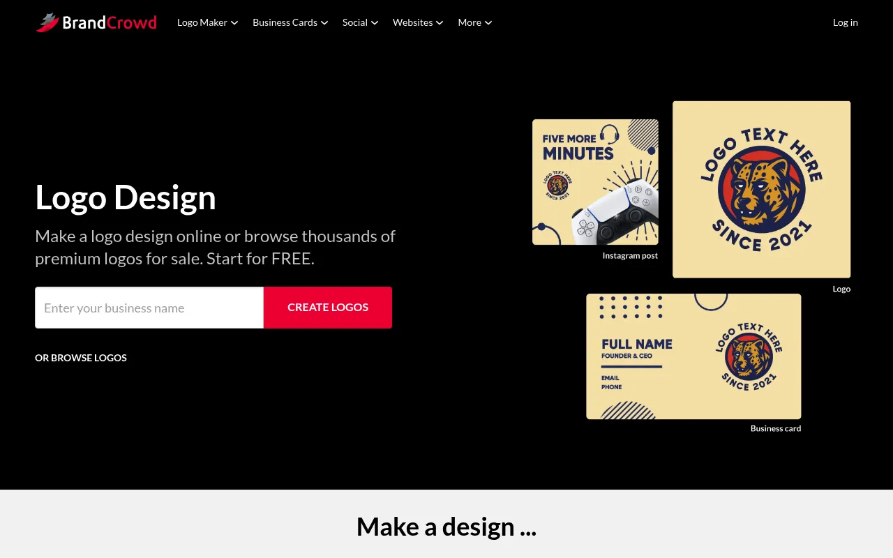 BrandCrowd screenshot