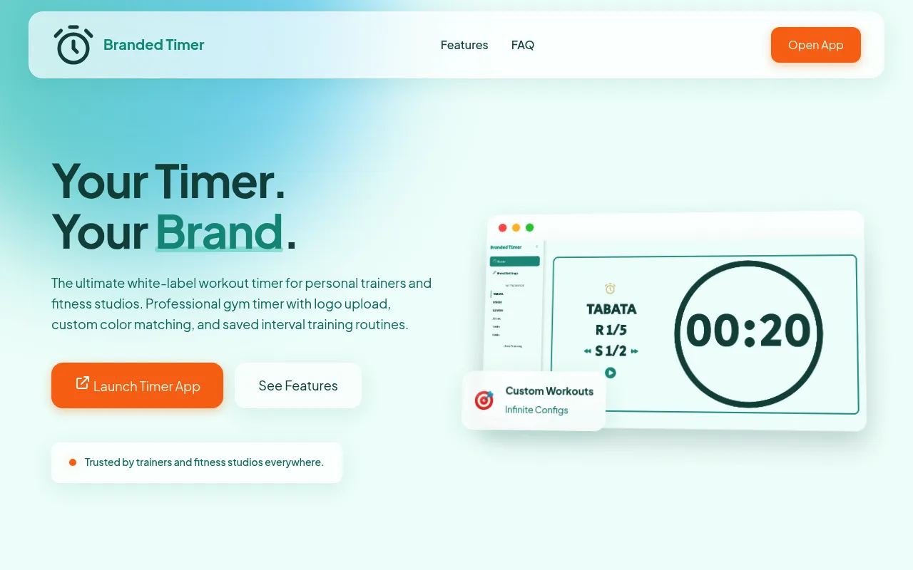 Branded Timer screenshot