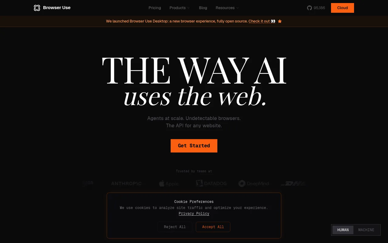 Browser Use screenshot
