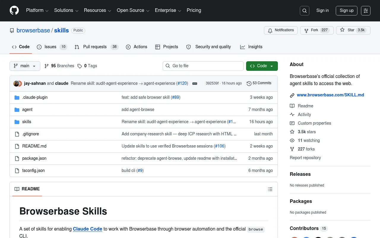 Browserbase Skills screenshot