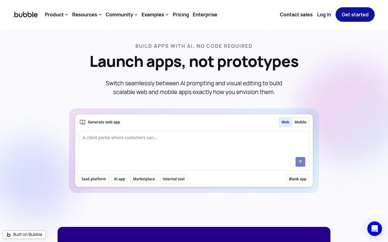 Bubble screenshot