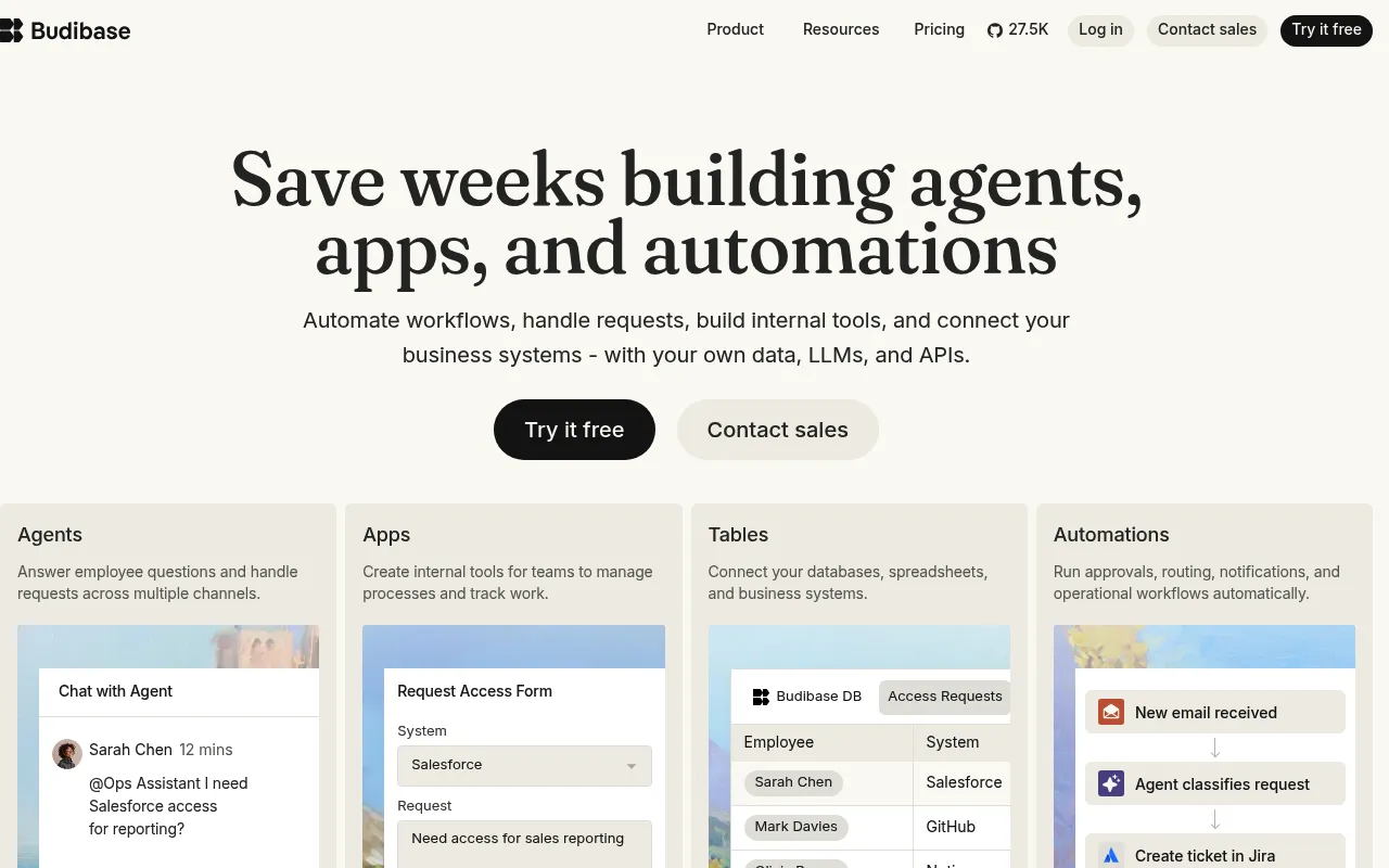 Budibase screenshot