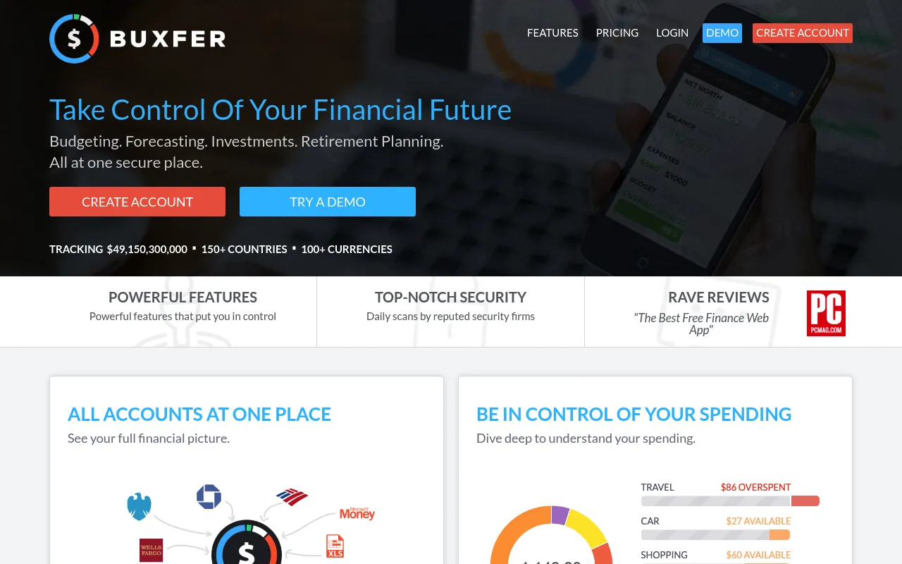 Buxfer screenshot