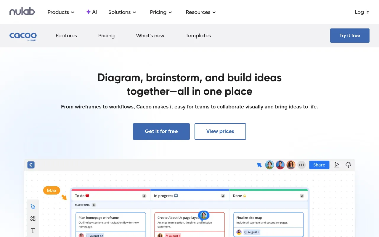 Cacoo screenshot